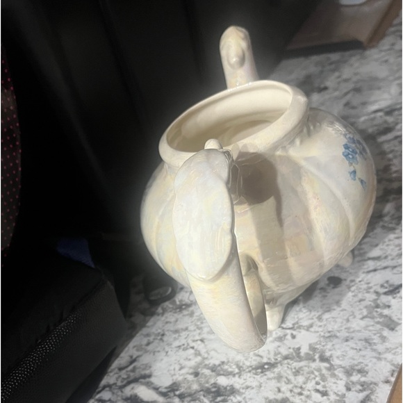 Vintage Victorian Opalescent English Diasy Tea pot Decor flower vase - Picture 11 of 11